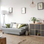 Cozy living room with sofa